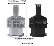 Charger l'image dans la galerie, J.A ROBY PORTHOS FOYER ACIER INOXYDABLE