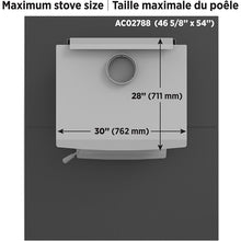 Charger l'image dans la galerie, PROTECTION DE PLANCHER EN ACIER NOIR 46 3/4'' X 54''