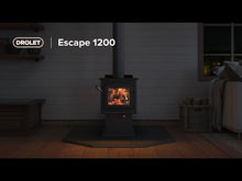 Charger et lire la vidéo dans la visionneuse de la Galerie, DROLET - ESCAPE 1200 POÊLE À BOIS