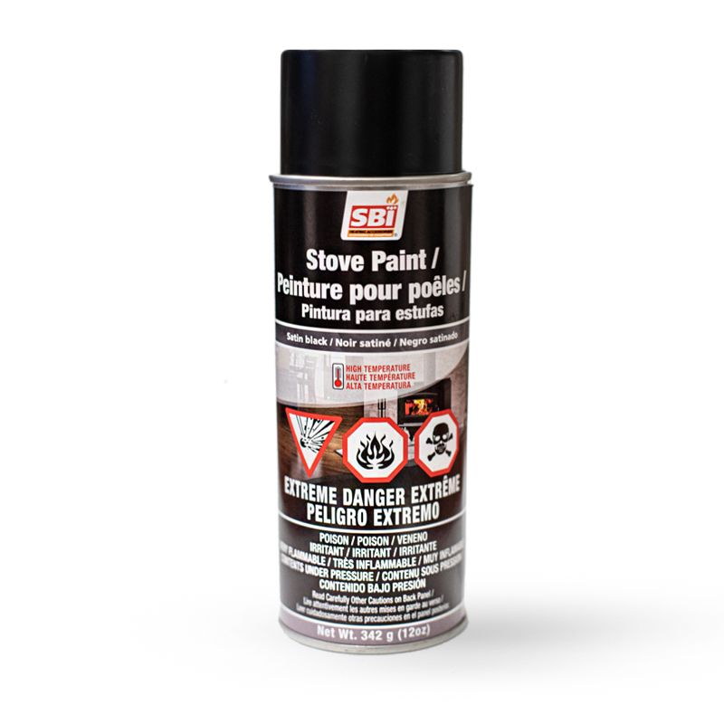 PEINTURE POUR POÊLE NOIR SATINÉ - 342 G (12OZ) AÉROSOL