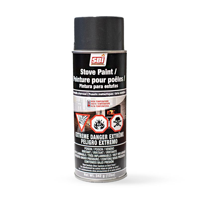 PEINTURE POUR POÊLE FUSAIN MÉTALLIQUE - 342 G (12OZ) AÉROSOL