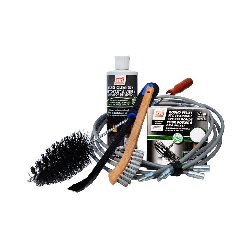 ENSEMBLE DE NETTOYAGE 4'' POUR POÊLE À GRANULES
