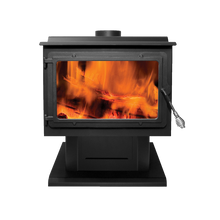 Charger l&#39;image dans la galerie, ENGLANDER - POÊLE À BOIS 15-W06 AVEC VENTILATEUR
