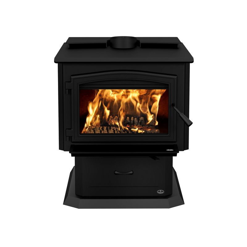 OSBURN - 3500 POÊLE À BOIS AVEC VENTILATEUR - PORTE NOIRE